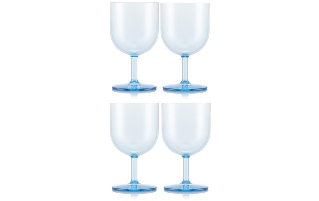 Bodum Verre à vin de plein air Oktett 250 ml, bleu, 4 pièces