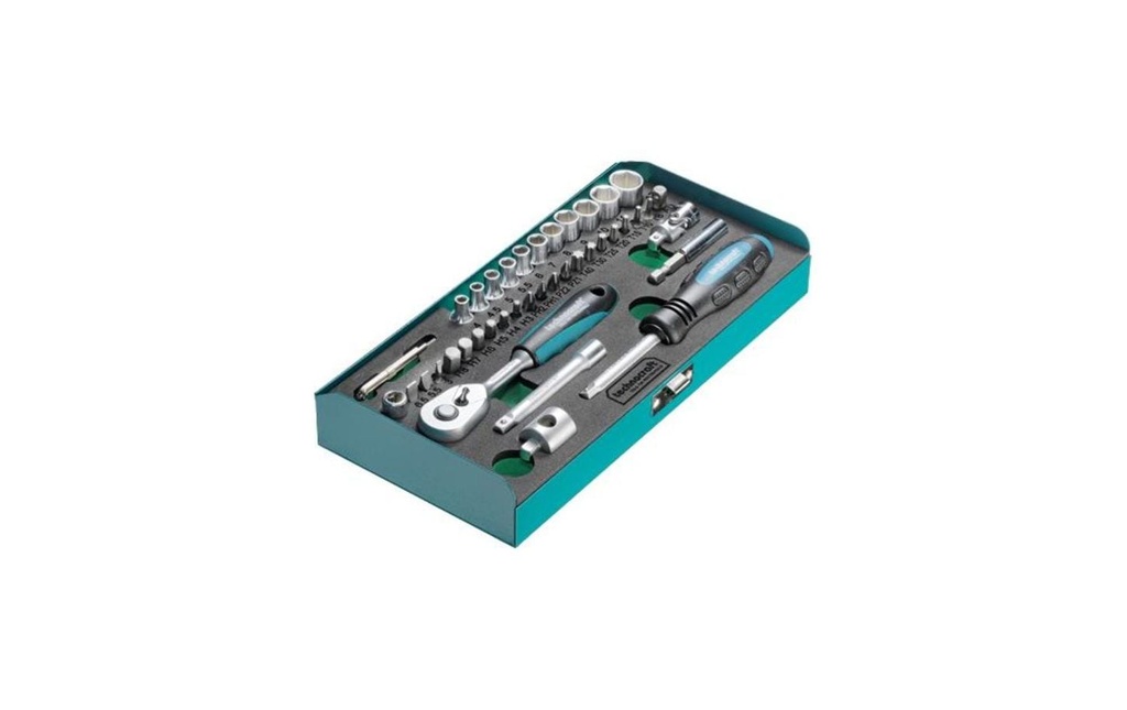 Technocraft Jeux de clés à douille 1/4 42 pièces