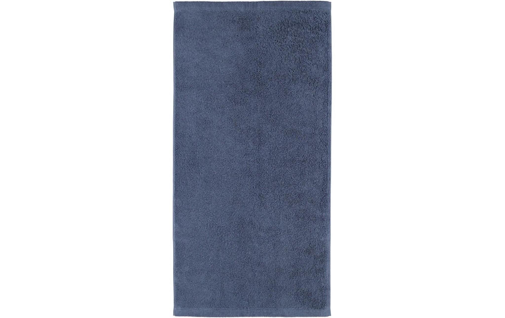 Cawö Serviette de douche Lifestyle Uni 70 x 140 cm, Bleu foncé