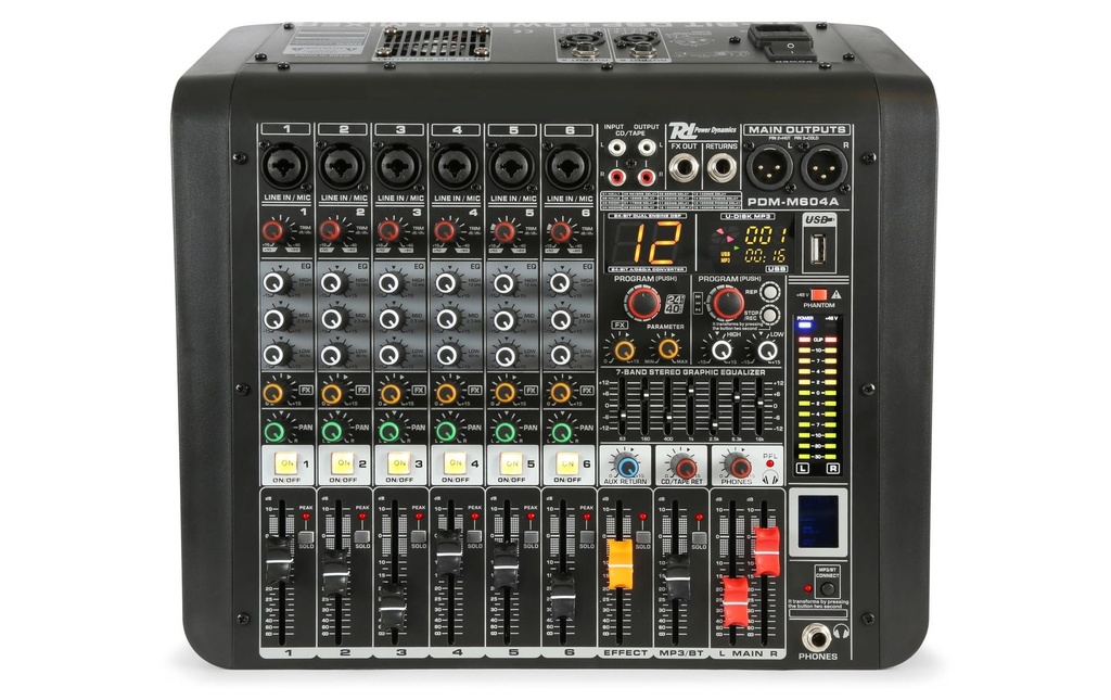 Power Dynamics Table de mixage PDM-M604A