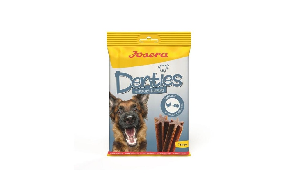 Josera Bâtonnet à mâcher Denties Poultry & Blueberry Adulte, 180 g