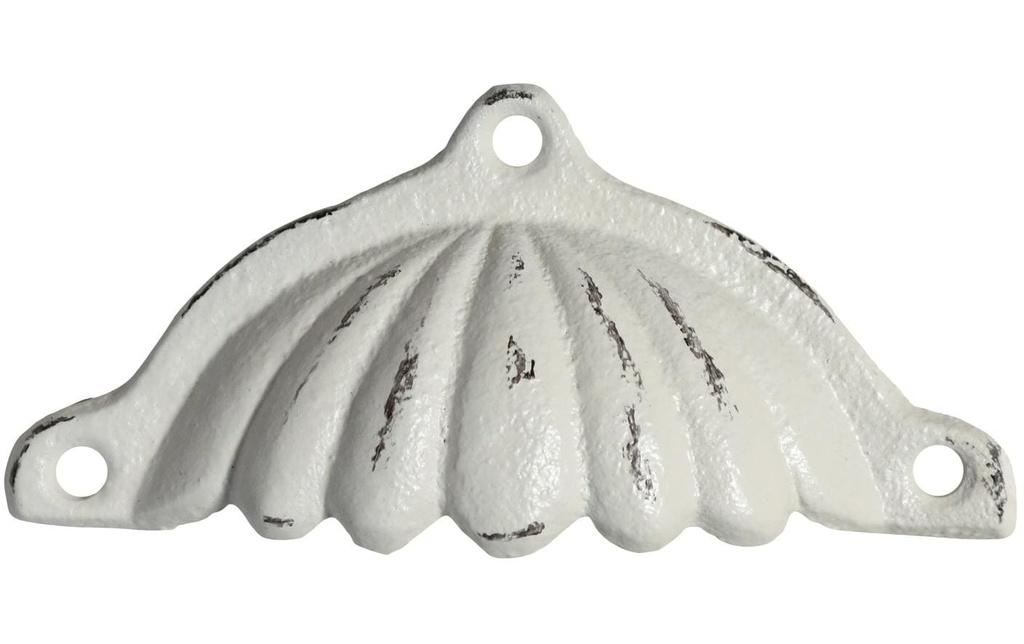 Chic Antique Poignée de meuble avec rainures 5 x 12 cm, crème antique