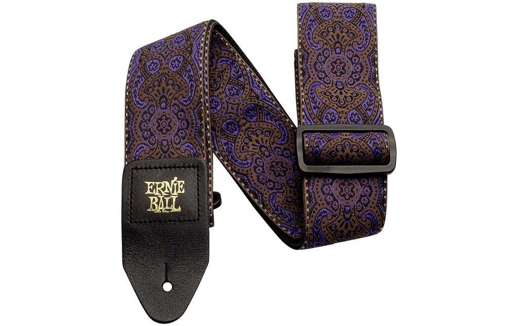 Ernie Ball Sangle de guitare Jacquard Purple Paisley