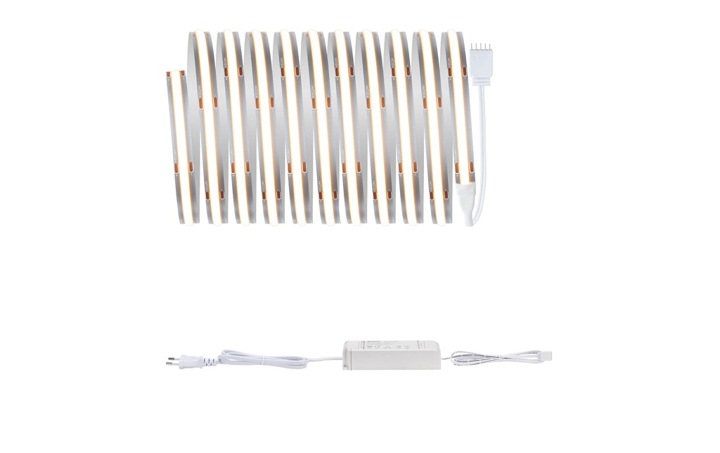Paulmann Ruban à LED MaxLED 500 Set de base COB, 2700 K, 3 m, argent