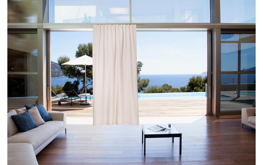 Casa Leon Rideau fini Outdoor Acrisol 140 x 245 cm, Beige