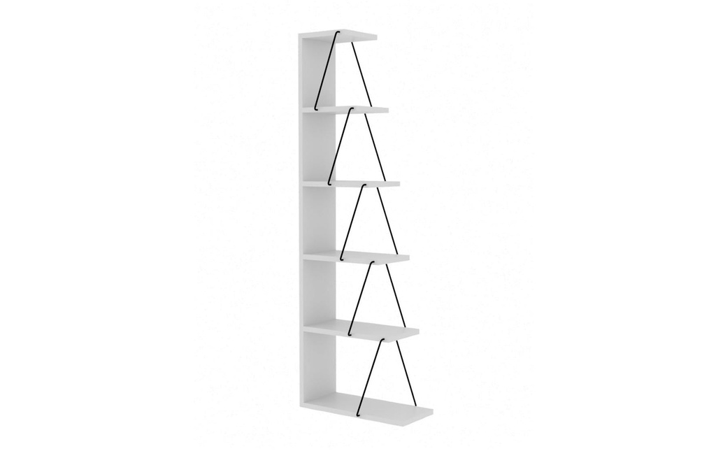 Woody Fashion Étagère Tlos 50 x 150 x 22 cm, Blanc