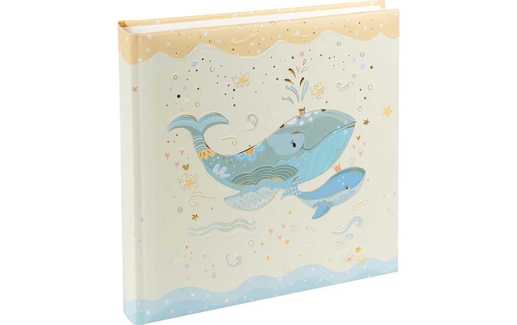 Goldbuch Album de bébé Blue Whale, 25 x 25 cm, 60 pages
