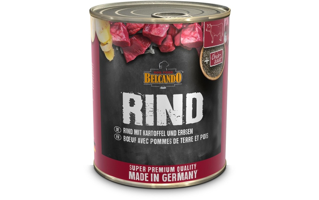 Belcando Alimentation humide Bœuf avec pommes de terre & petits pois, 800g