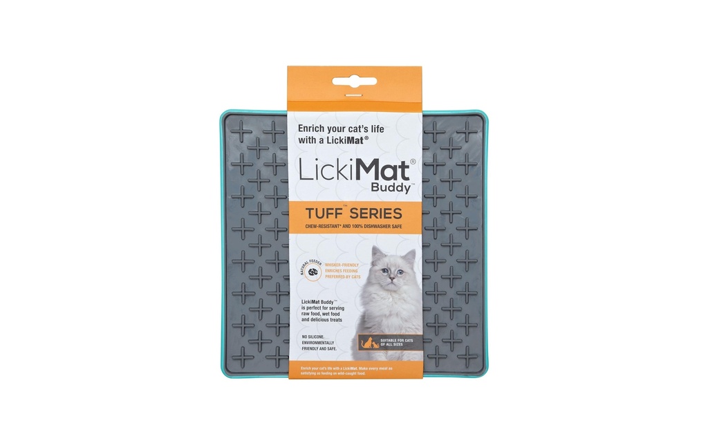 LickiMat Buddy Tuff 20 x 20 cm, turquoise