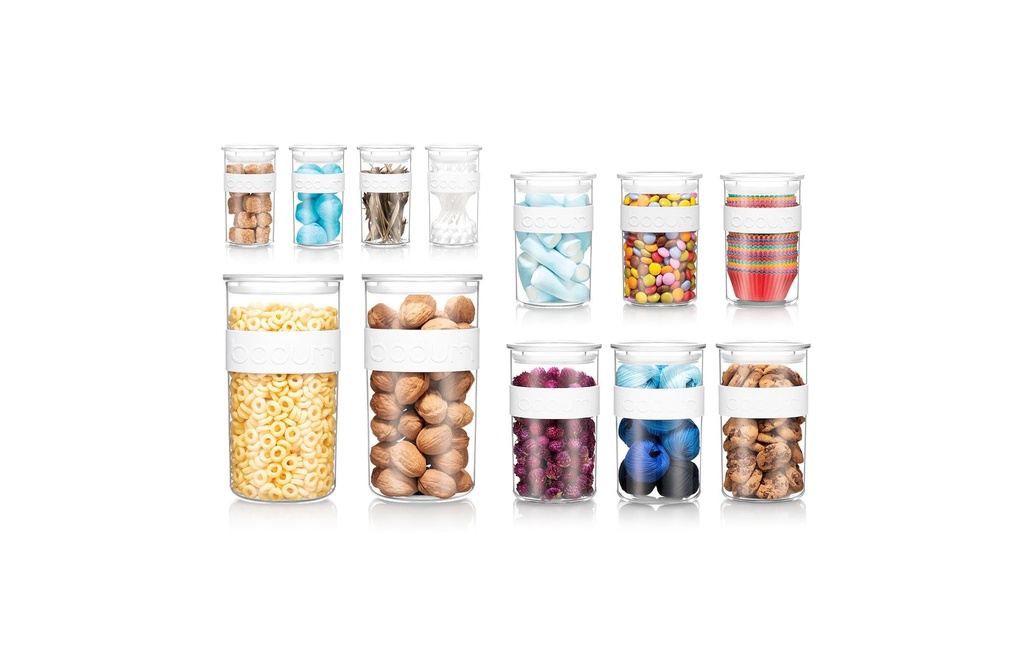 Bodum Boîte à provisions Set de 12 Presso Crème