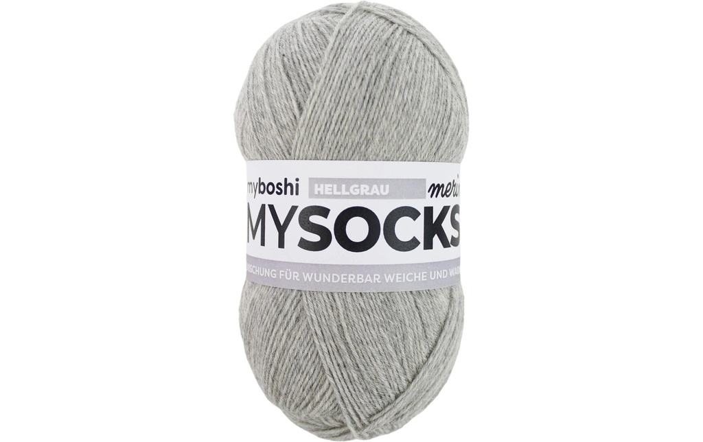 myBoshi Laine Mysocks Mérinos Gris clair