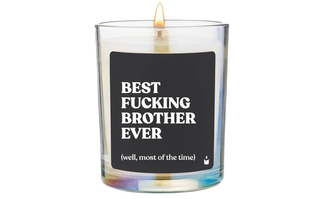 ChattyCandles Bougie parfumée Best fucking brother ever 6.7 x 8 cm