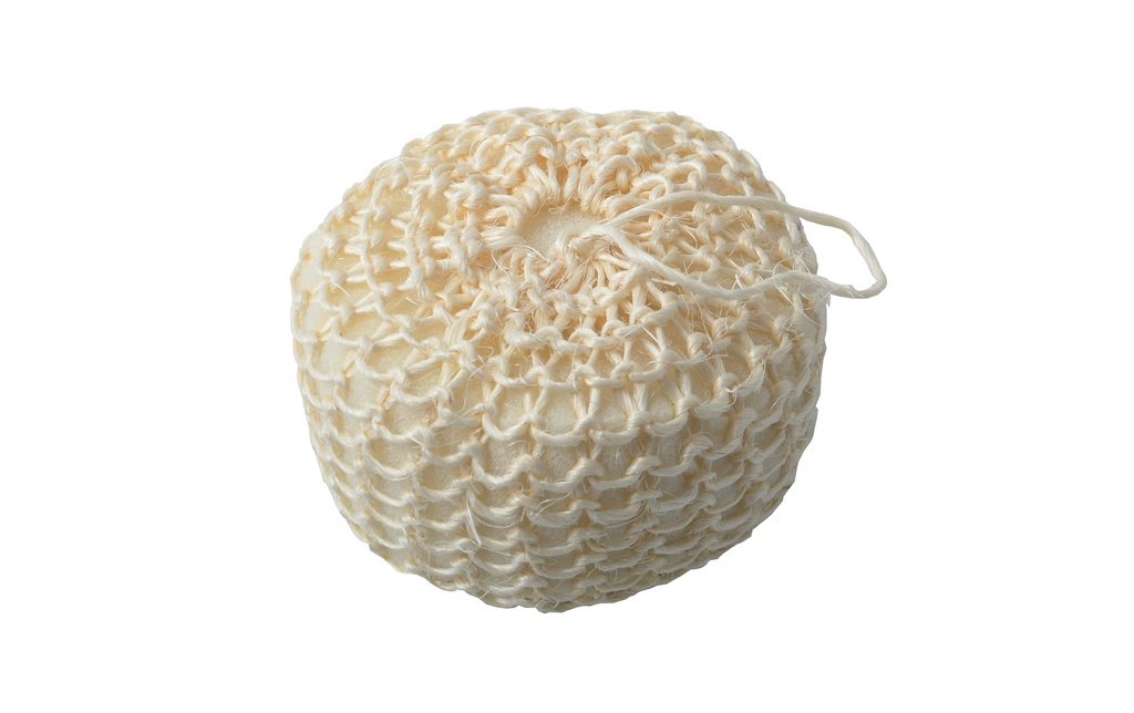 MSV Spugna da bagno en sisal 5 x 10 cm, Blanc
