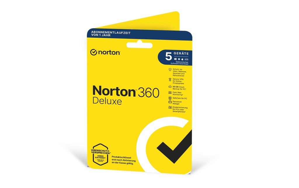 Norton Norton 360 Deluxe Manchon, 5 Dispositif, 1 an