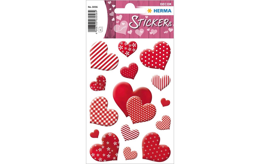 HERMA Sticker Decor coeur en fleur (3 pces)