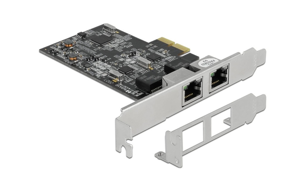 Delock Carte réseau 2x 2.5 Gbps RJ-45 PCI-Express x2
