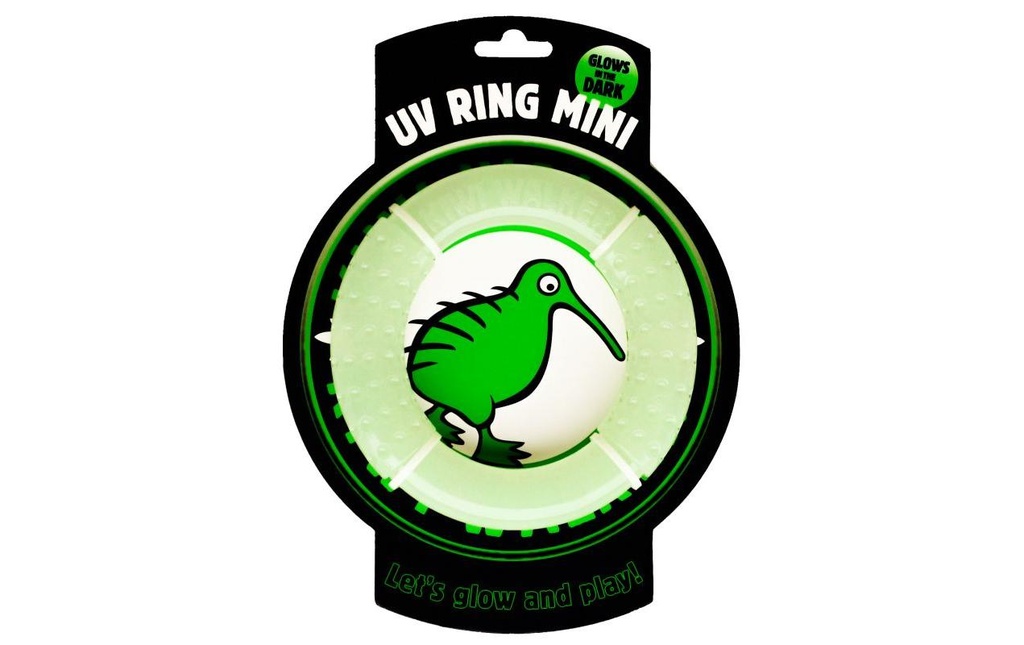 KIWI WALKER Jouet pour chien Glow Ring Mini, Ø 13 cm