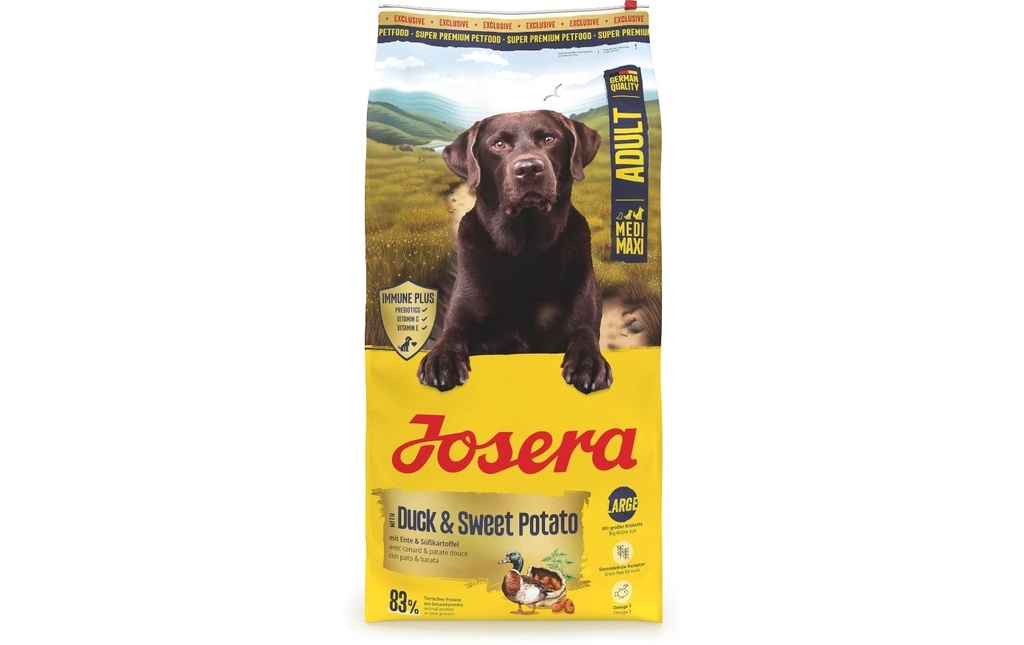 Josera Alimentation sèche Adult Medi/Maxi Duck et SweetPotato 12.5 kg
