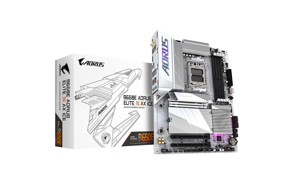 Gigabyte Carte mère B650E Aorus Elite X AX ICE