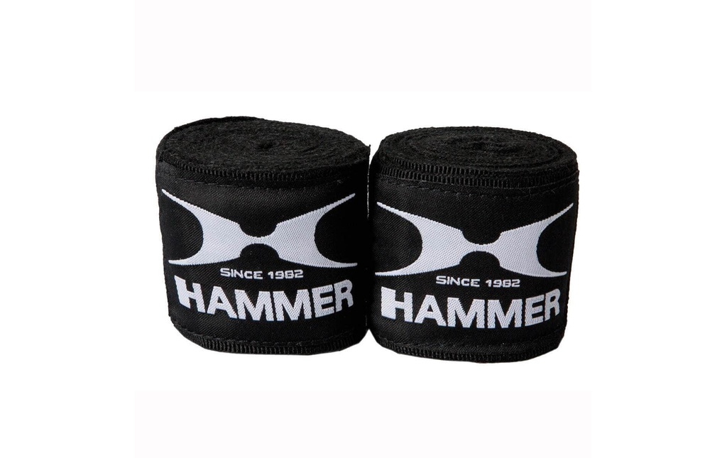 HAMMER Bandage de boxe Noir