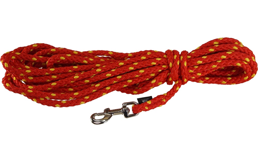 Grossenbacher Longe 1 cm / 4 m, Rouge/Jaune