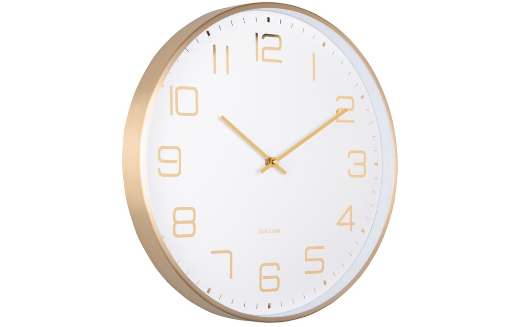 KARLSSON Horloge murale Elegance Glow White