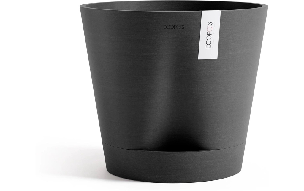 Ecopots Pot de fleur Venice 2 Ø 40 cm Gris foncé