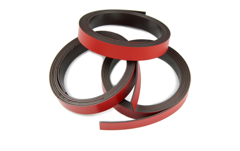 supermagnete Bande magnétique 10 mm x 1 m,  rouge