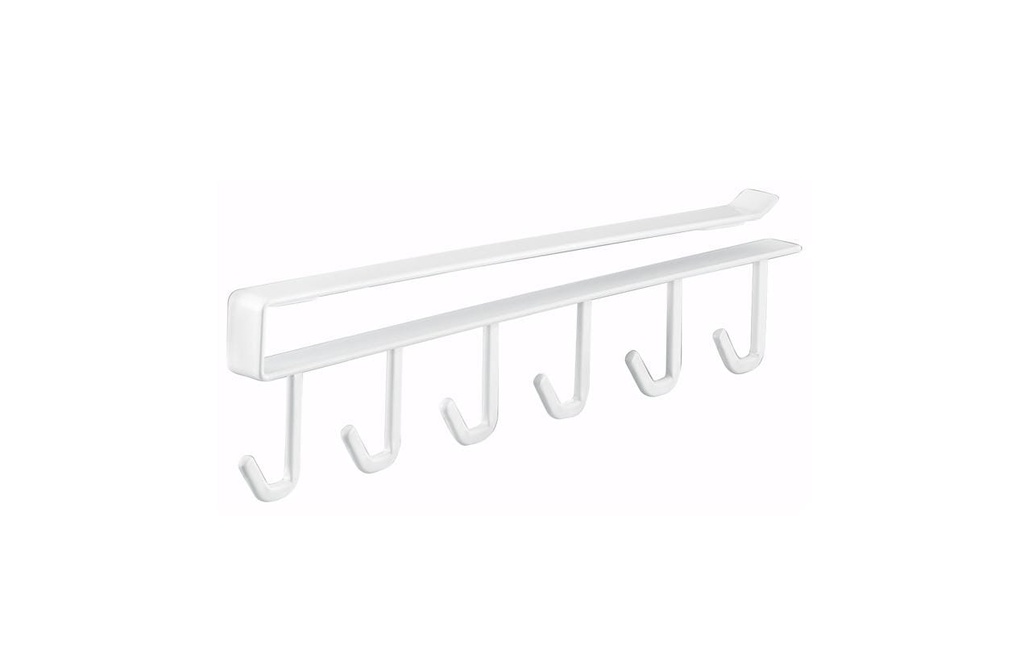 Yamazaki Patère pour porte Sous-étagère Tower, Blanc