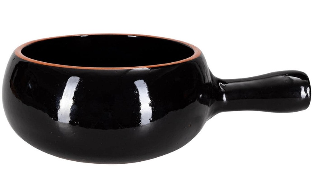 Nouvel Caquelon à fondue Bombata-Nero-Shine, Ø 22 cm, noir