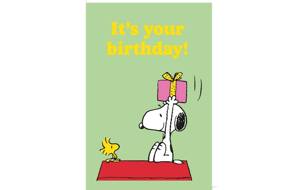 Braun + Company Carte de félicitations Snoopy, 11.5 x 17 cm