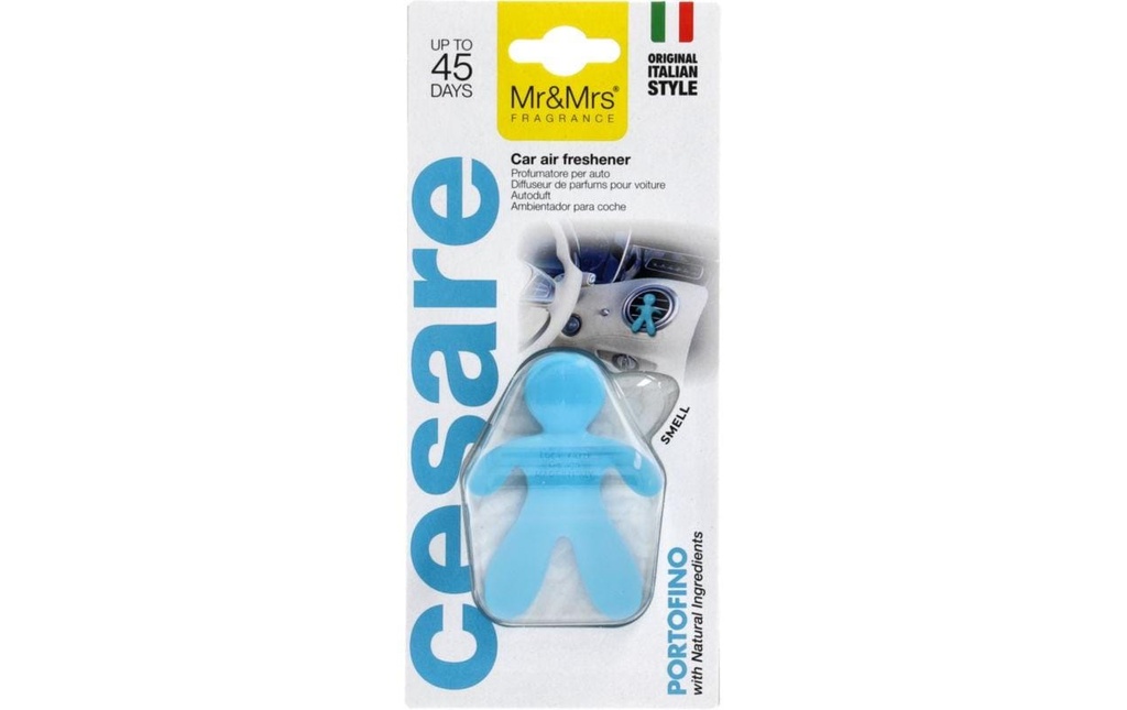 Mr&Mrs Cesare Diffuseur de parfum pour voiture Portofino bleu clair