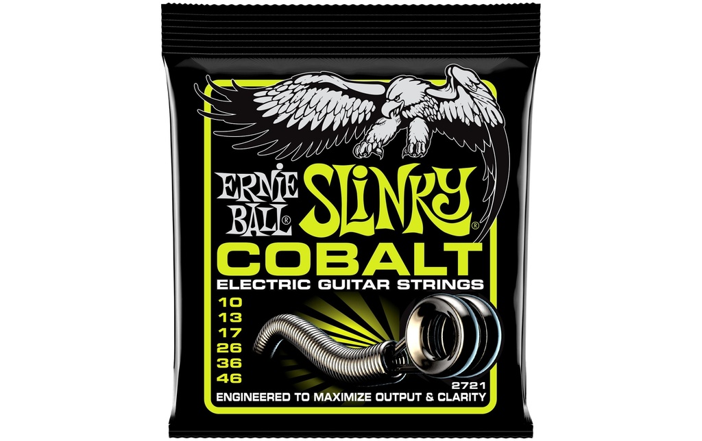 Ernie Ball Cordes de guitare 2721 Slinky Cobalt – Regular 10-46