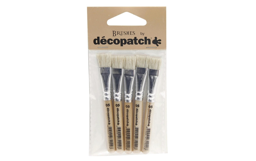 DÉCOPATCH Pinceaux brosse gr.5 5pcs (5 pces)
