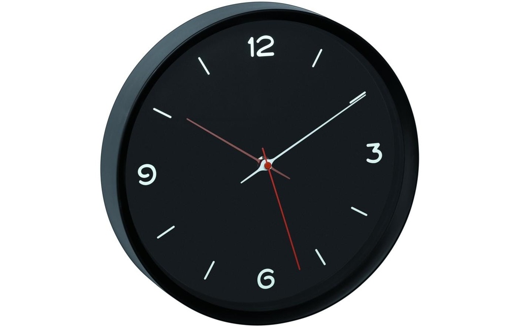 TFA Dostmann Horloge murale Analogique Noir, Ø 30,9 cm