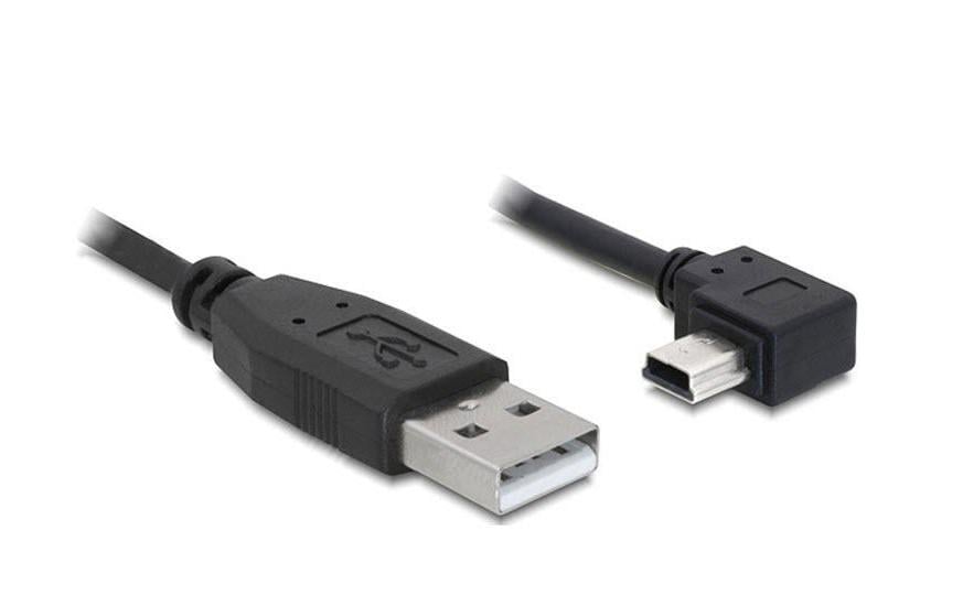 Delock Câble USB 2.0 coudé à 90 USB-A - Mini-USB B 1 m