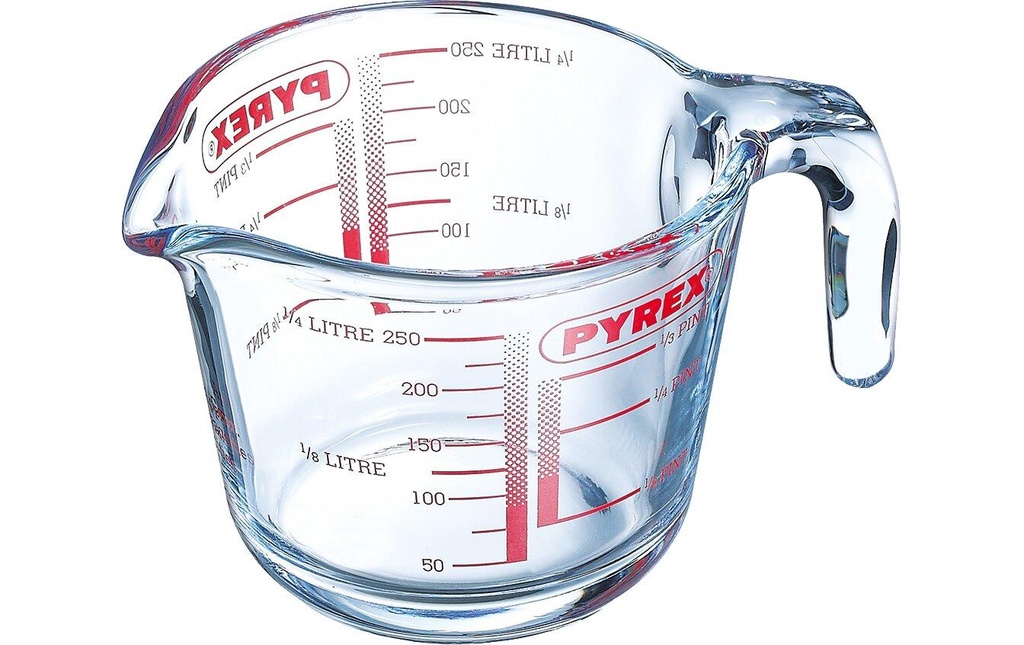 Pyrex Verre mesureur 0.25 L, 13 x 9 x 8 cm