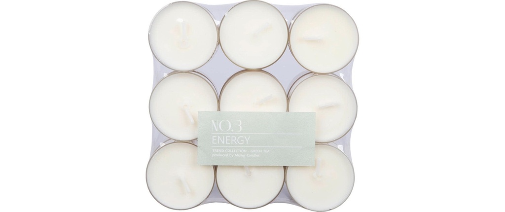 müller Kerzen Bougie chauffe-plat Energy 18 pièces