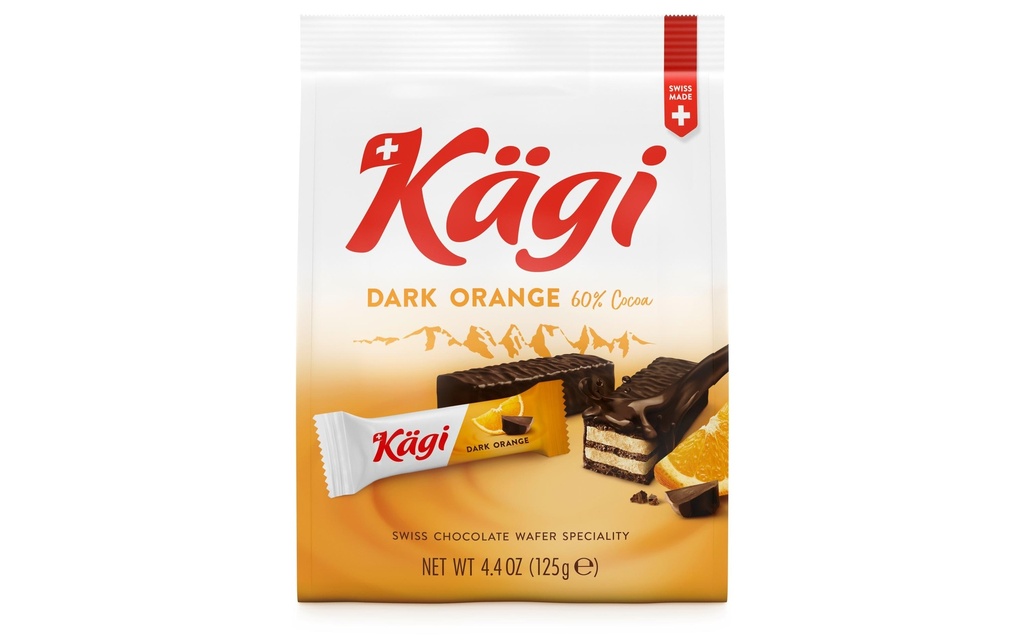 Kägi fret Barres de chocolat Minis Dark Orange 125 g