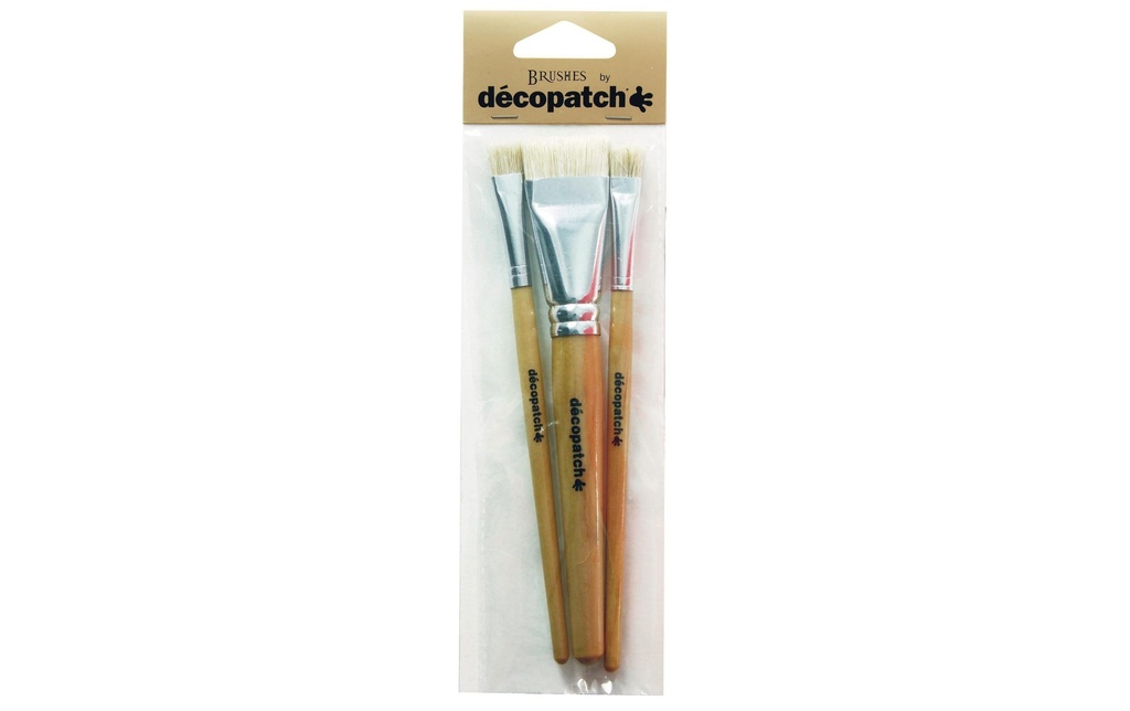 DÉCOPATCH Set-pinceaux en soie 3pcs (3 pces)