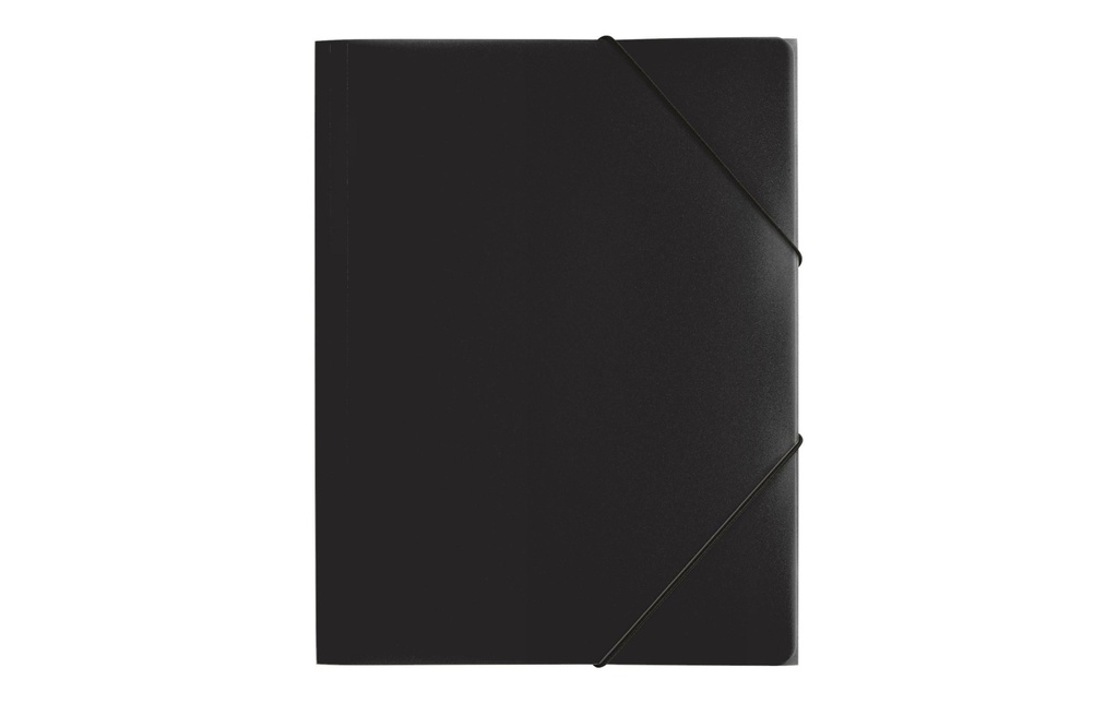 Pagna Portfolio à ruban élastique A4 PP Noir