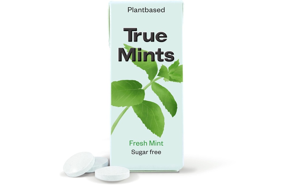 True Gum Bonbons True Mints Menthe fraîche 13 g