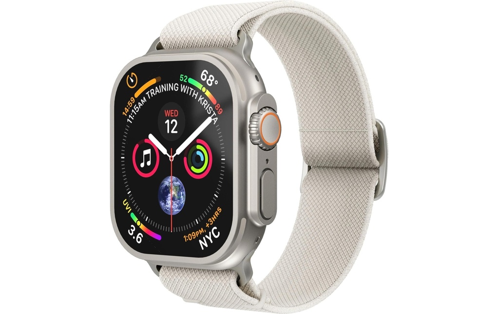 Vonmählen Bracelet Classic Nylon Loop Apple Watch 44/45/46/49 mm Cream