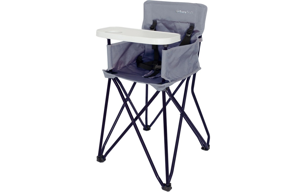 Eurotrail Chaise de camping Poitiers JR Gris