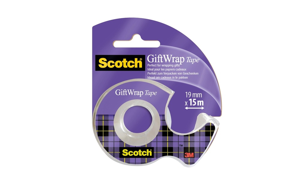 Scotch Dérouleur manuel pour les cadeaux 19 mm x 15 m