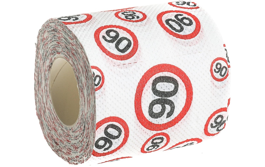 Trendcompany Articles de farces et attrapes Papier WC 90e anniversaire