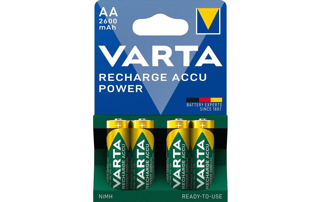 Varta Batterie Power NiMH AA 2600 mAh, 4 Pièce/s