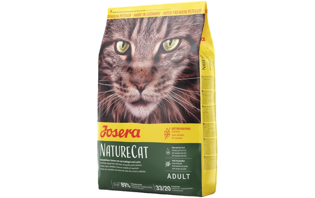 Josera Alimentation sèche Nature Cat sans grain, 10 kg