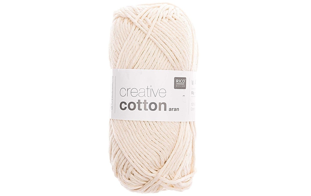 Rico Design Laine Creative Cotton Aran 50 g Nature