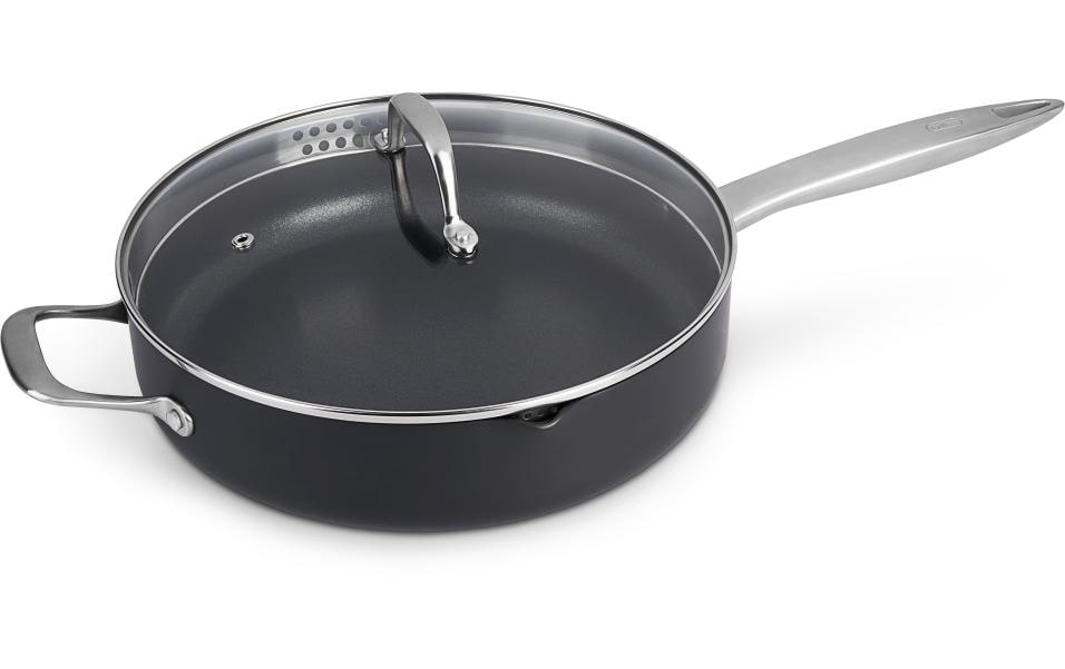 Zyliss Poêle à frire Cook anti-adhésif avec couvercle en verre 28 cm